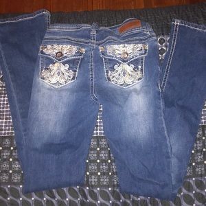 Wallflower boot cut sparkly jeans